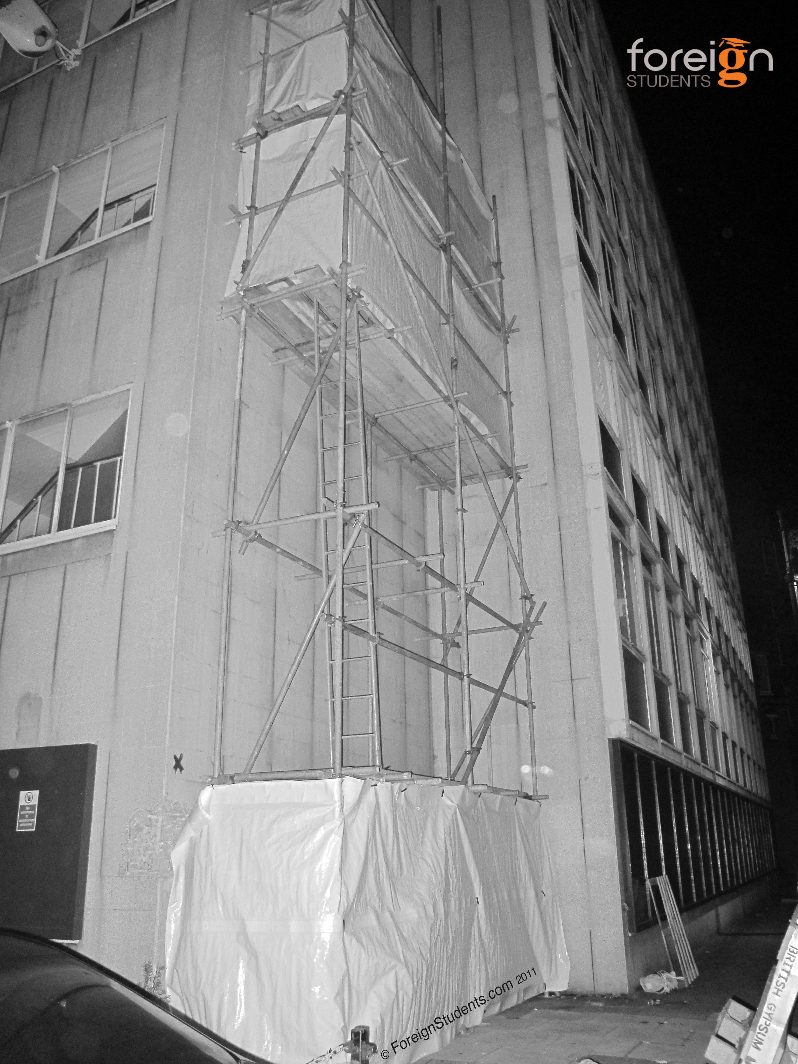 Scaffolding at Night